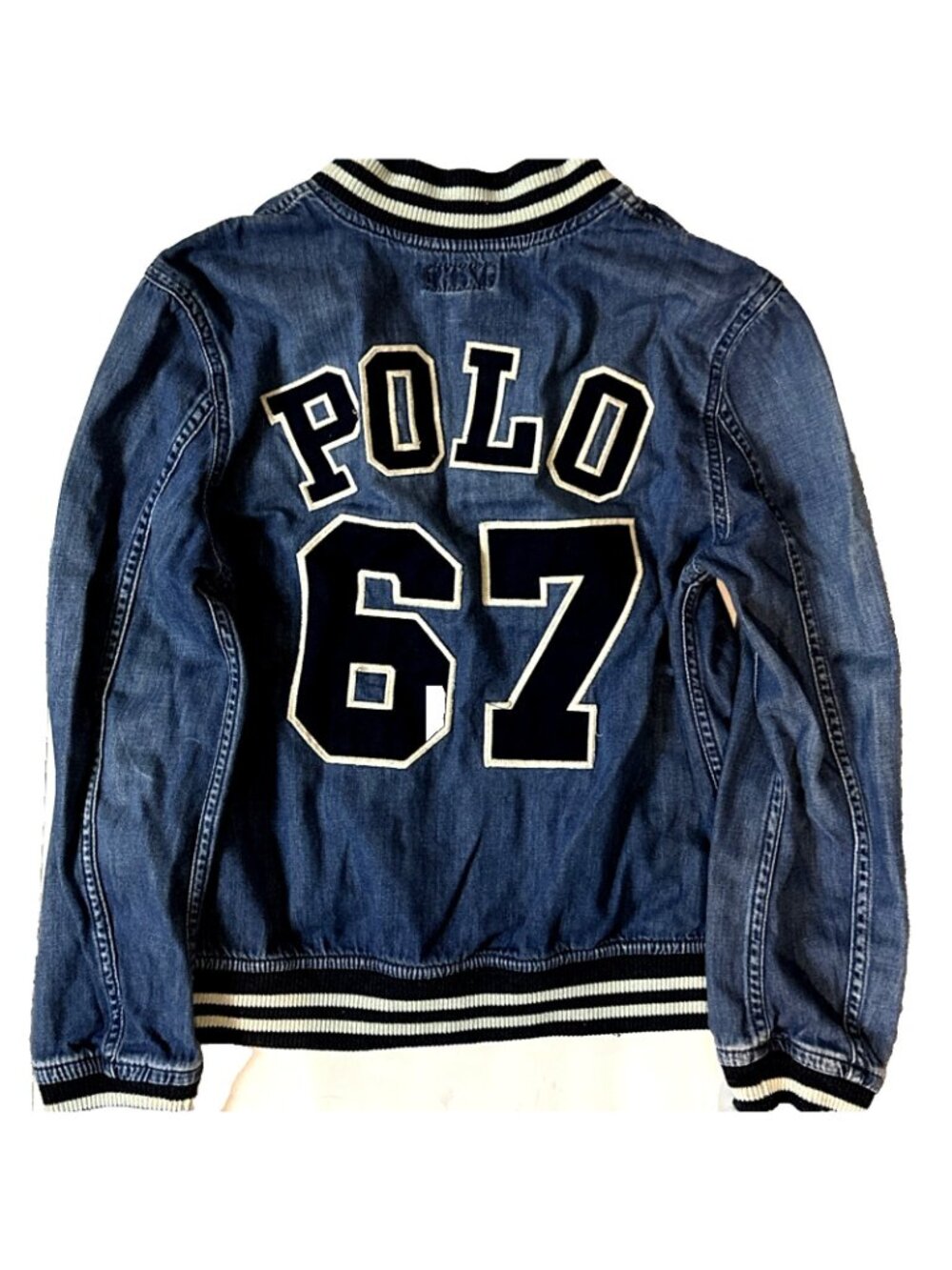 Polo Ralph Lauren Tiger Baseball Jacket Youth Junior Large Soft Lightweight - Picture 3 of 10
